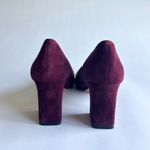 Marc Fisher Burgundy Suede Genuine Leather Point Toe Pumps size 7.5 - Picture 10 of 15